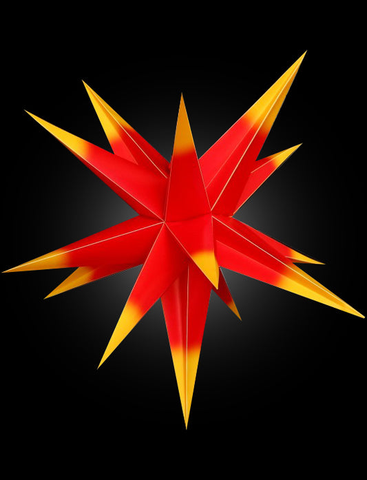 3d julstjärna att hänga i träd - 45 cm flera färg