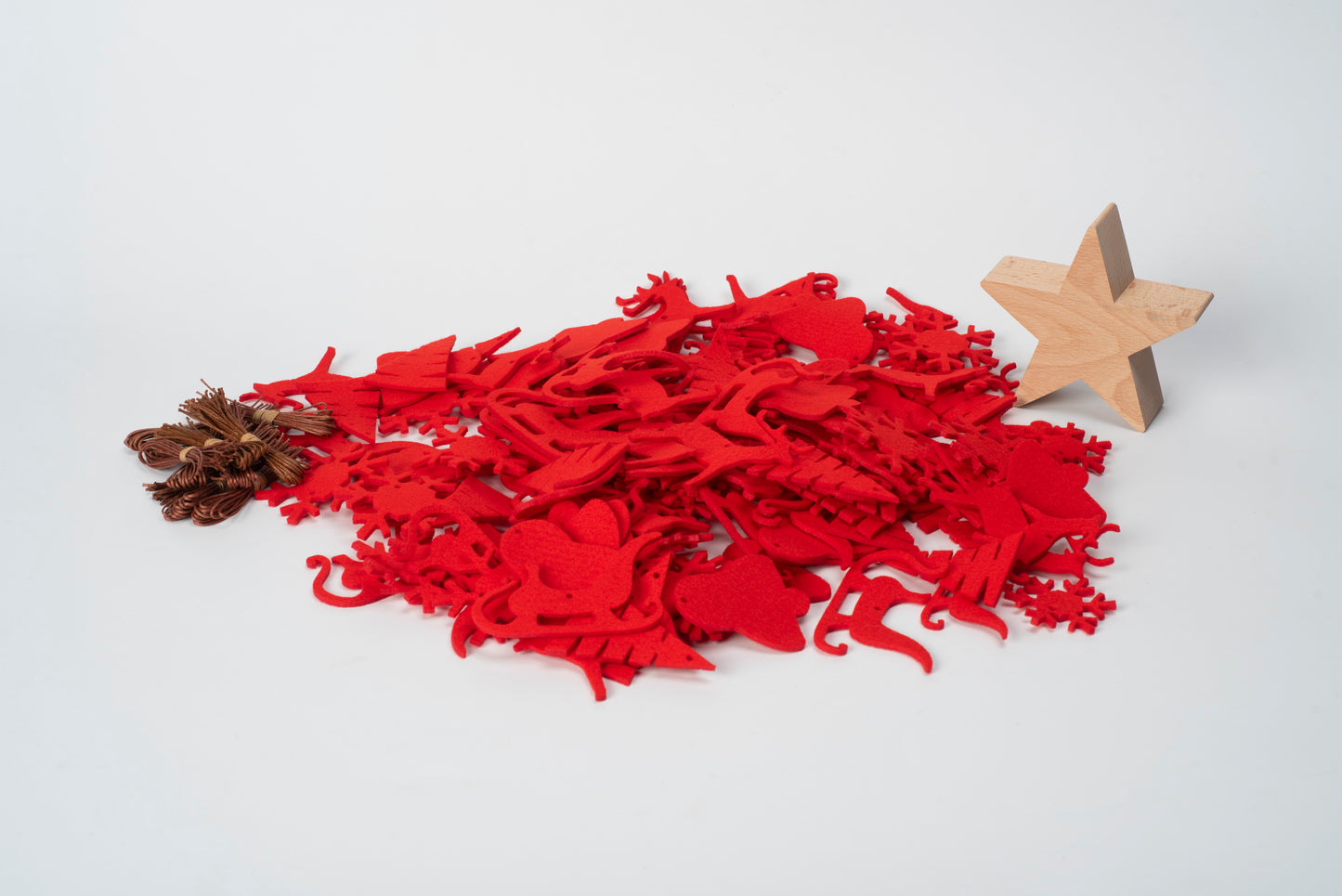 Large felt decoration set - Santa's Light Shop