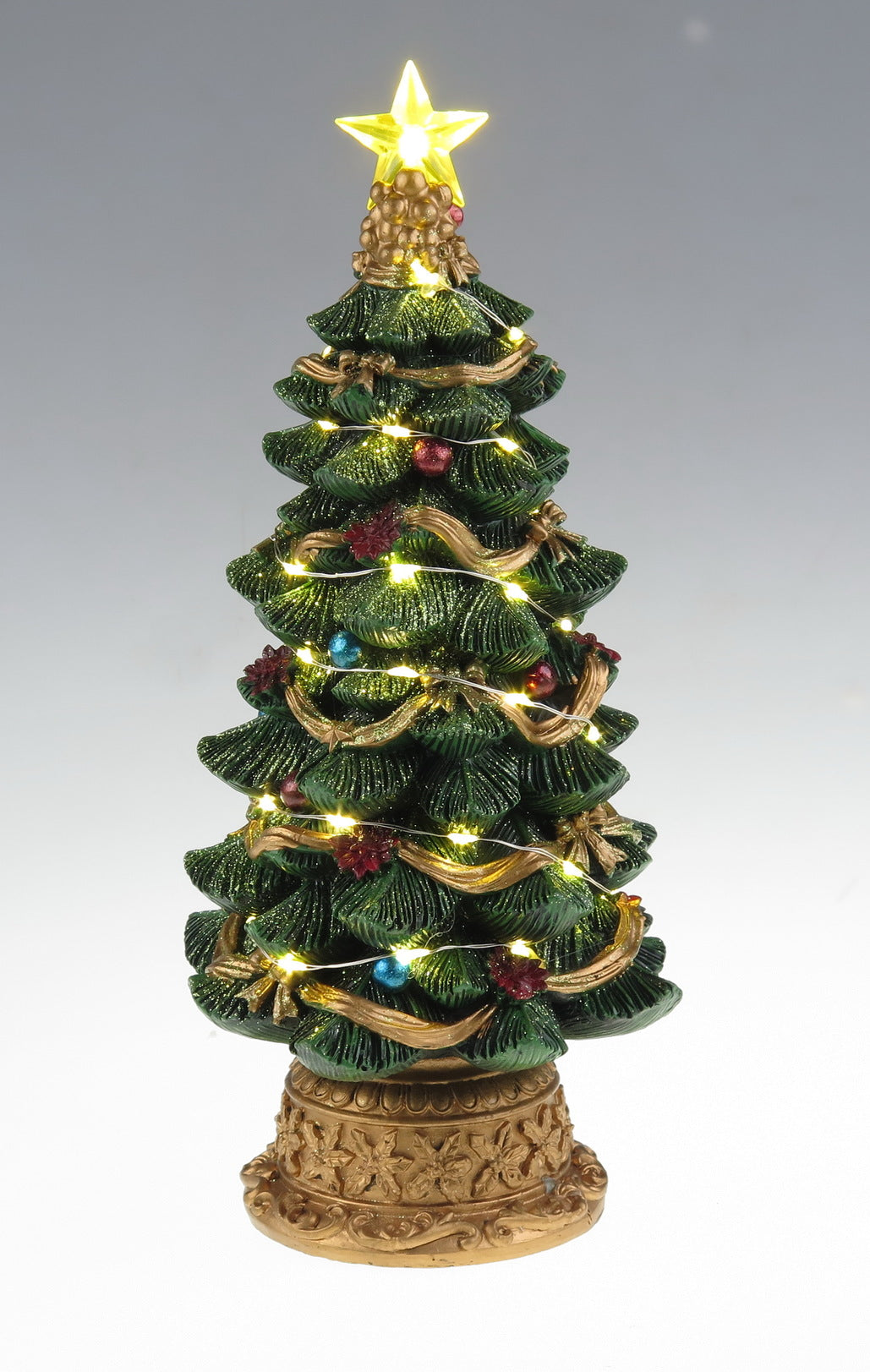 LED tänd julgran - Christmas Village Scene