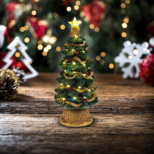 LED tänd julgran - Christmas Village Scene