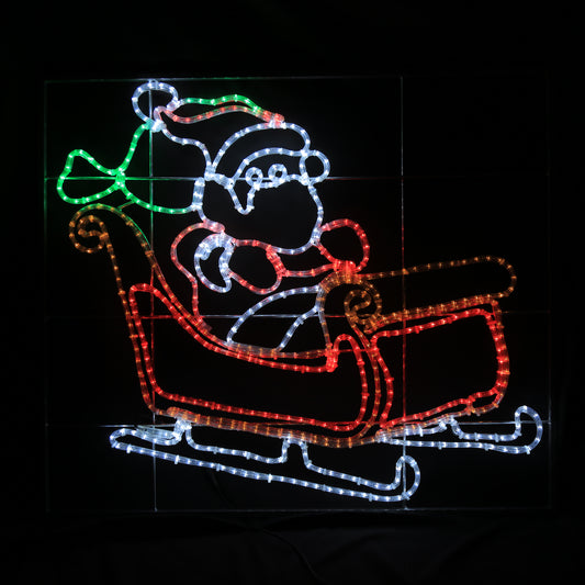 Julsläde - LED Motiv 120x103 cm