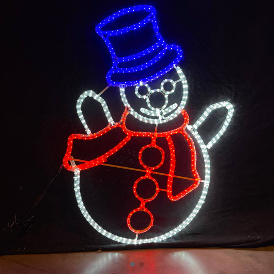 LED Snowman 120x80cm - Utomhus julljus