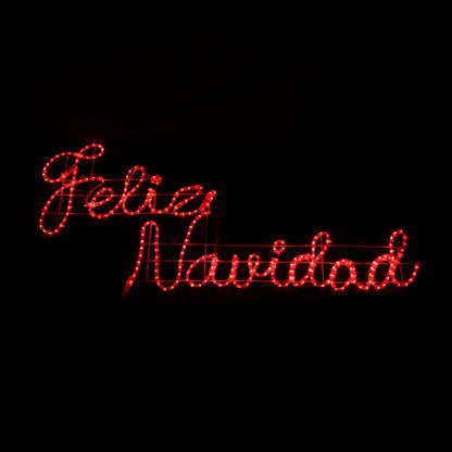 Feliz Navidad LED-skylt - 44x183cm