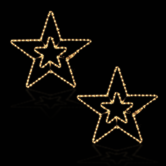 2 Stars Julljus 57x55 - Utomhus LED