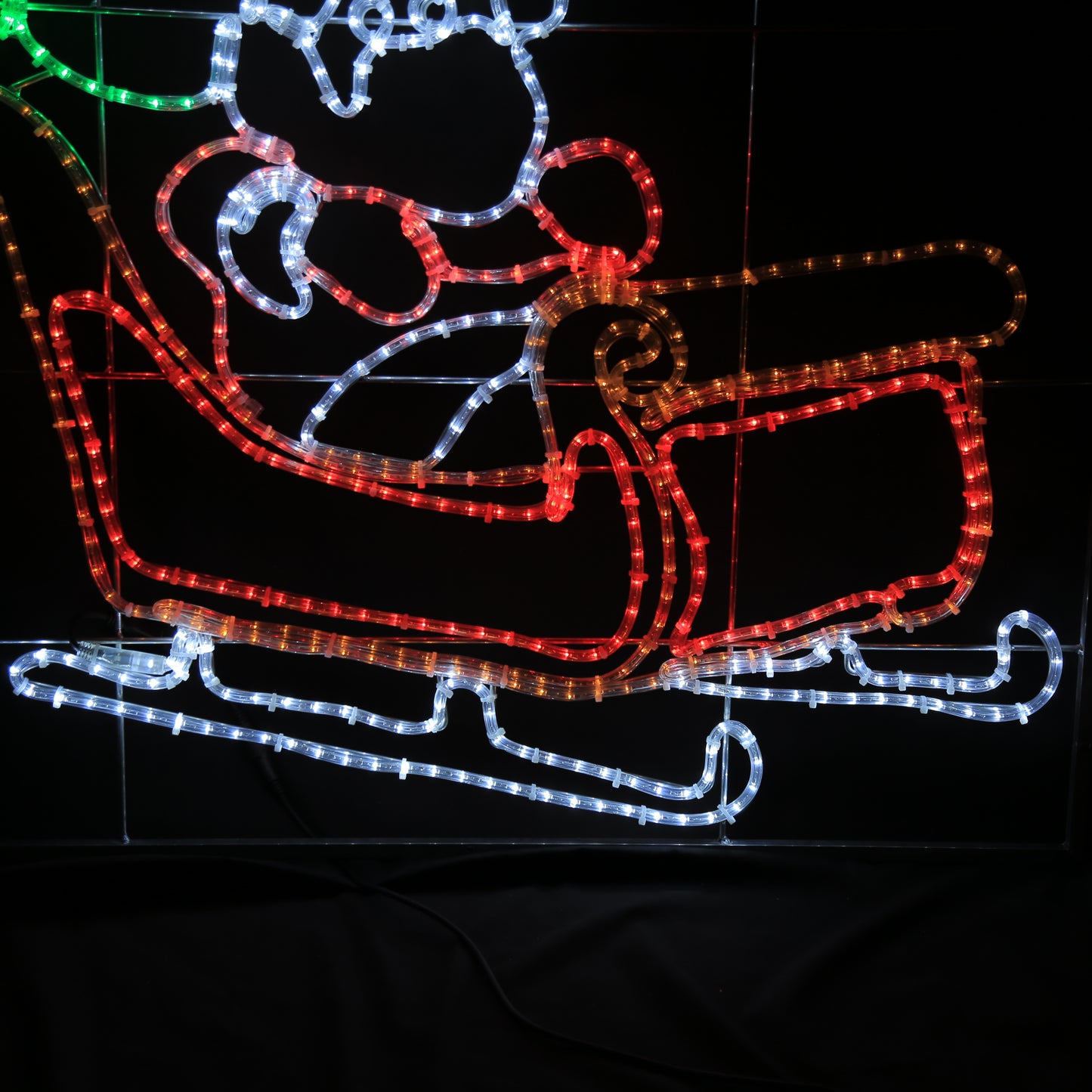 Julsläde - LED Motiv 120x103 cm