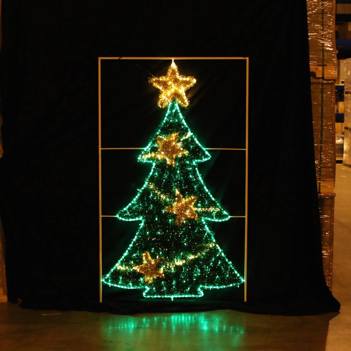 Julgran LED Motiv 119x200cm - 5% Autoblixt