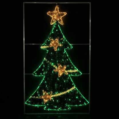 Julgran LED Motiv 119x200cm - 5% Autoblixt